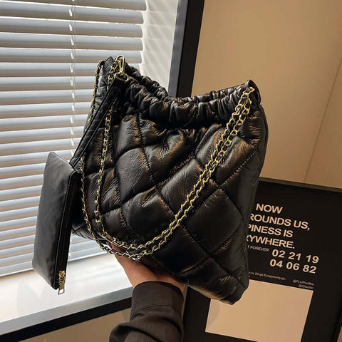 Women's Fashion Personality Versatile Bucket Bag