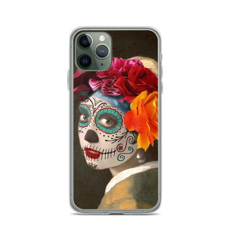 Catrina with a pearl earring Clear Case for iPhone®