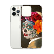 Catrina with a pearl earring Clear Case for iPhone®