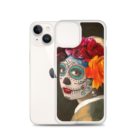 Catrina with a pearl earring Clear Case for iPhone®