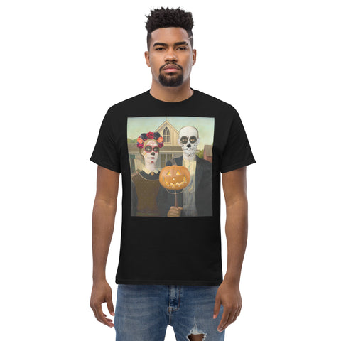 American gothic Day of the dead unisex classic tee