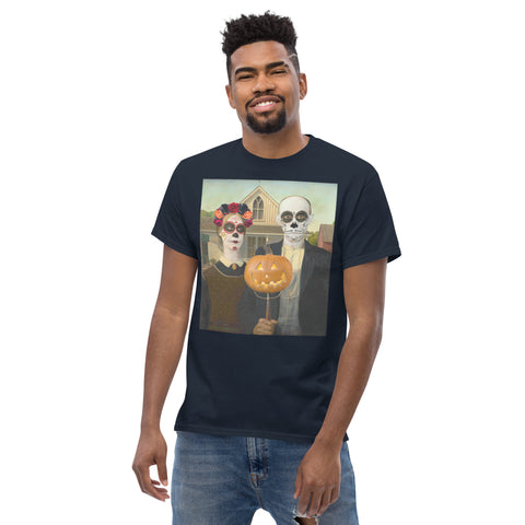 American gothic Day of the dead unisex classic tee